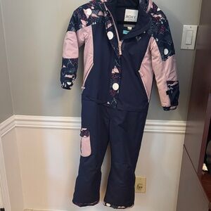 Roxy Dark Blue and Light Pink Winter Suit
